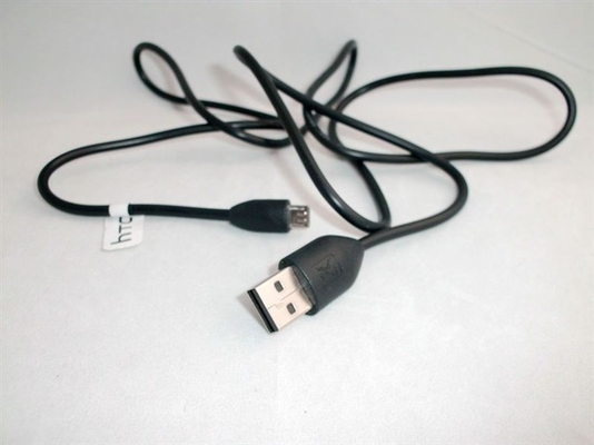 Cabo de dados preto do USB da luz visível de HTC mini com boa qualidade