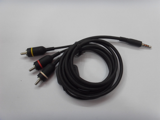 Transferir vídeo saída AV USB carro carregador adaptadores de cabo de dados 1,5 m para iPod